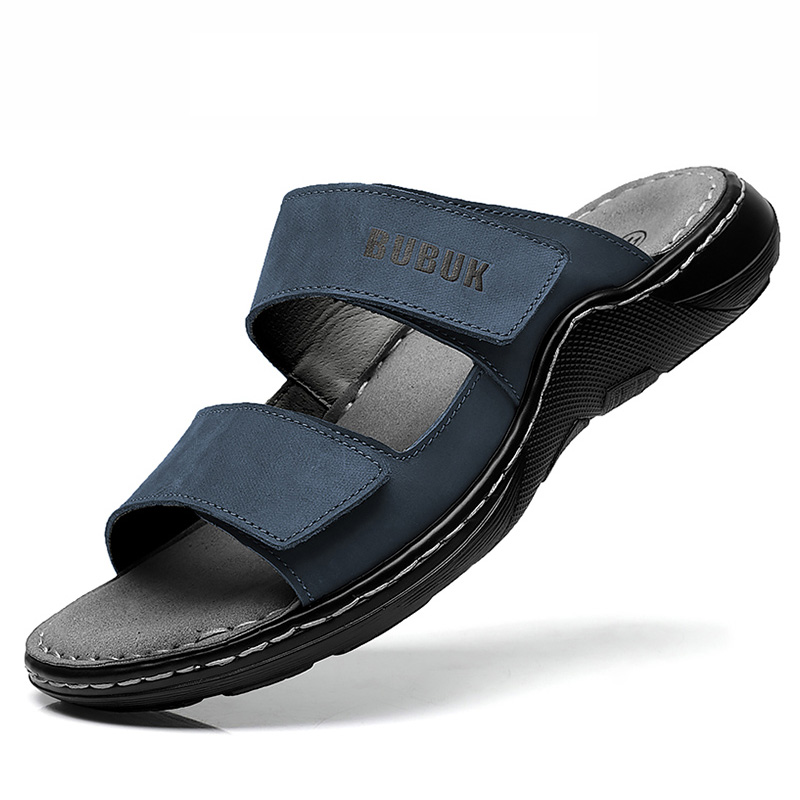 Men'S Shoes Qn - Eerste laag koeienhuid sportsandalen voor heren,