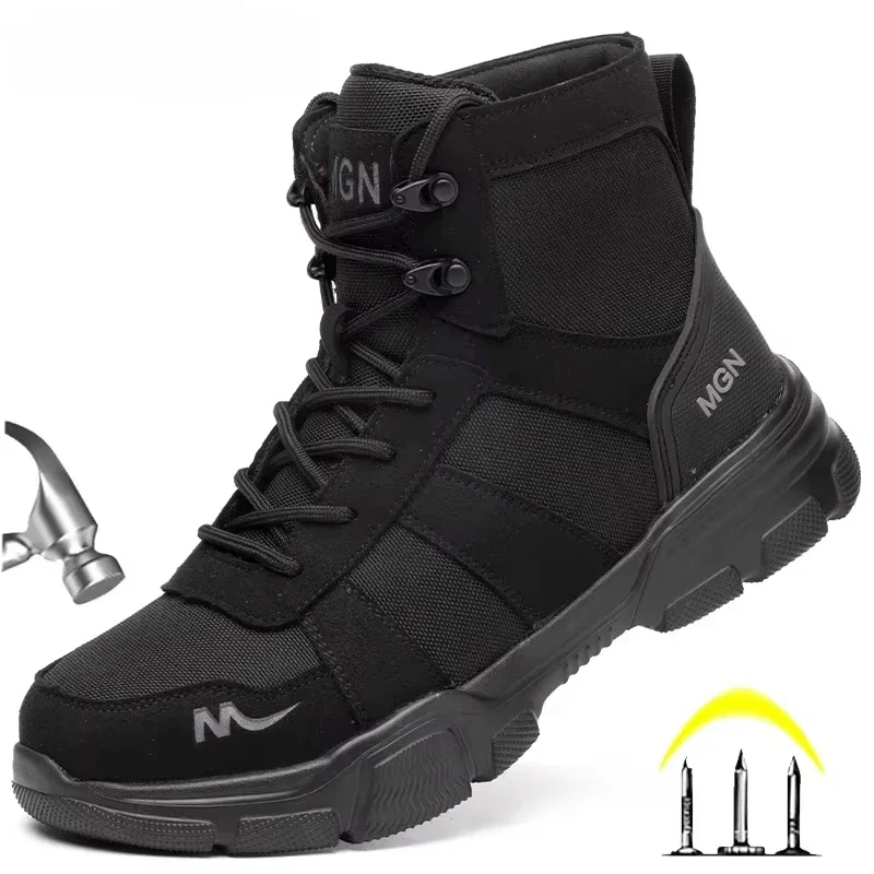 Work Boot Steel Toe - Werklaarzen Onverwoestbare veiligheidsschoenen voor heren Schoenen
