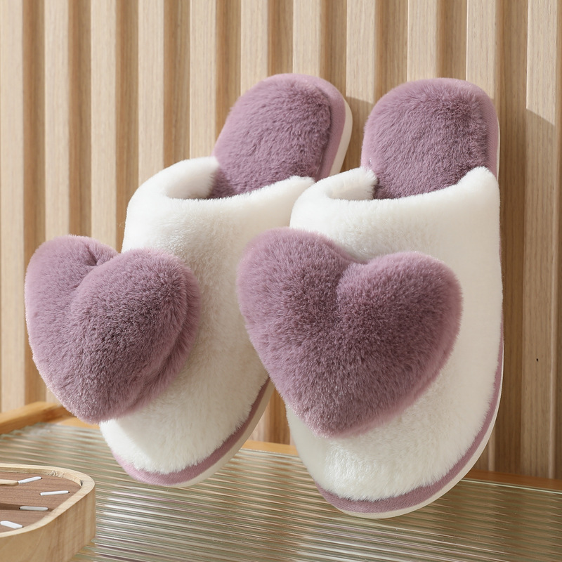Men Shoes Size To Women - Winter Warm Hartpatroon Katoenen Slippers Dames