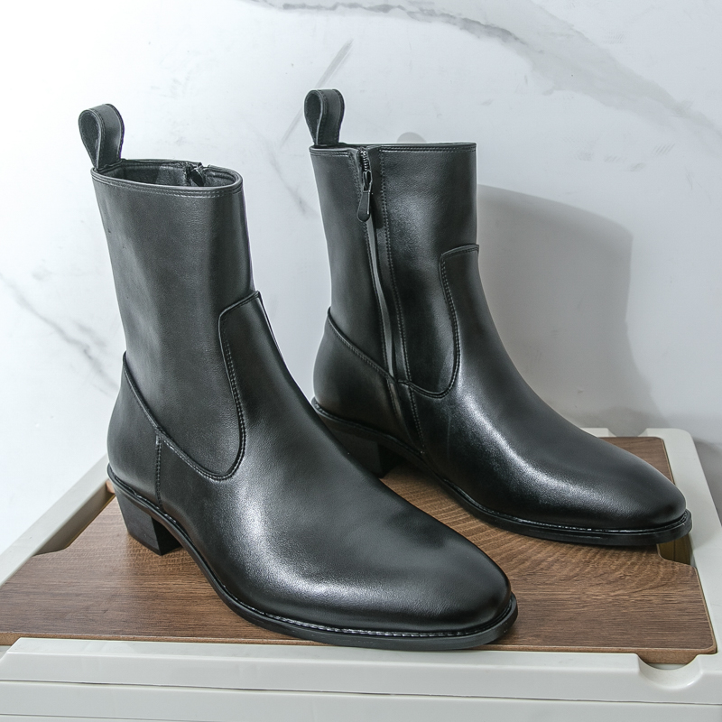 Men Shoes Brands - Nieuwe Engelse Stijl Chelsea Lange Laarzen