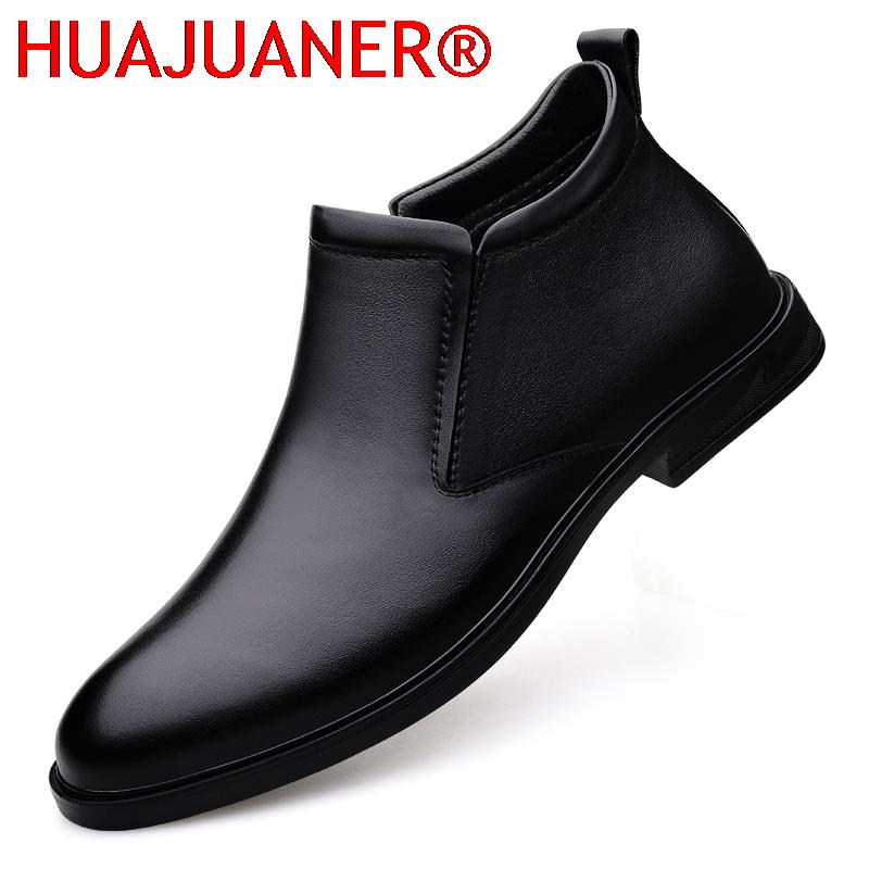 Men Shoes Brands - Chelsea Laarzen Zwarte Heren Korte Lederen