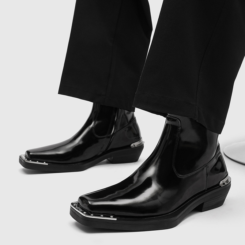 Men Shoes Brands - Italiaanse merkontwerper herenmode punk rock chelsea
