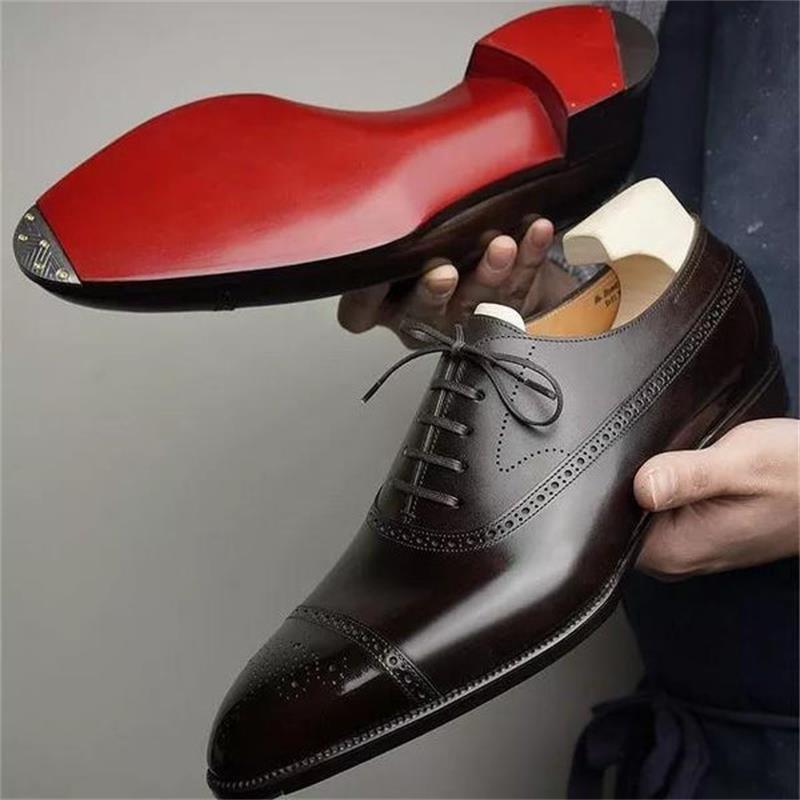 Men Shoes Red Bottom - Oxfords Herenschoenen Rode zool Mode Zakelijk