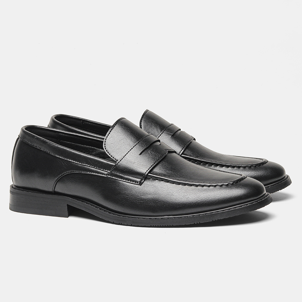 Heren zwarte penny loafers, kl - Men'S Shoes Temu recensie en prijs