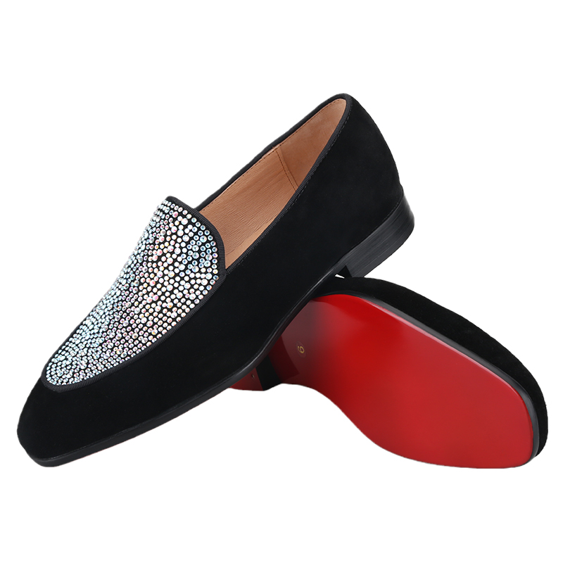 Piergitar Handgemaakte Zwarte  - Men Shoes Red Bottom recensie en prijs