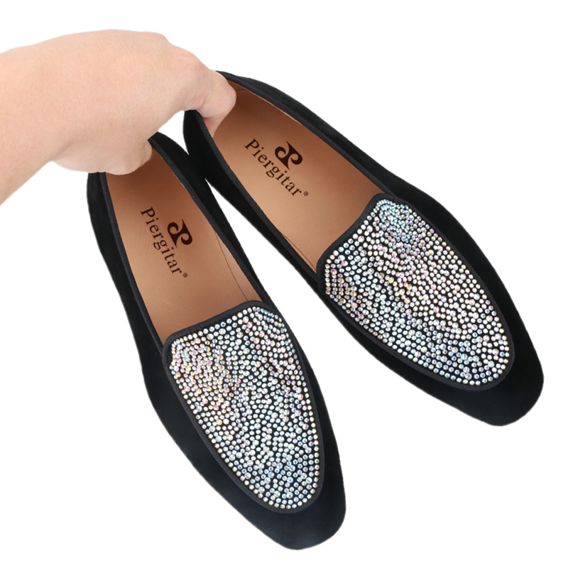 Piergitar Handgemaakte Zwarte  - Men Shoes Red Bottom recensie en prijs