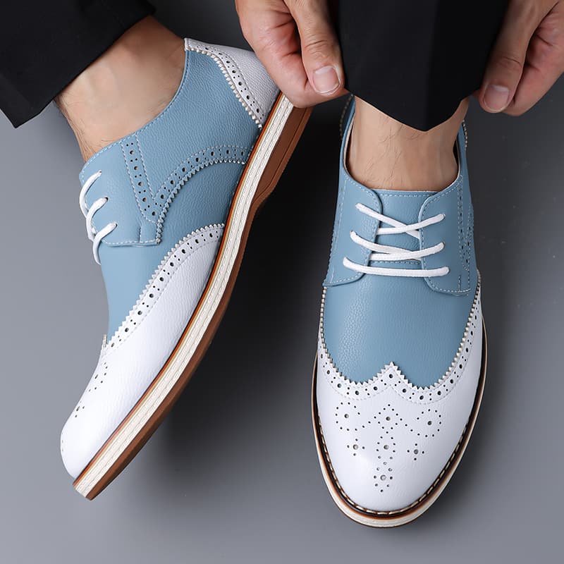 Heren Wit Blauw Tweekleurige B - Men'S Shoes Temu recensie en prijs