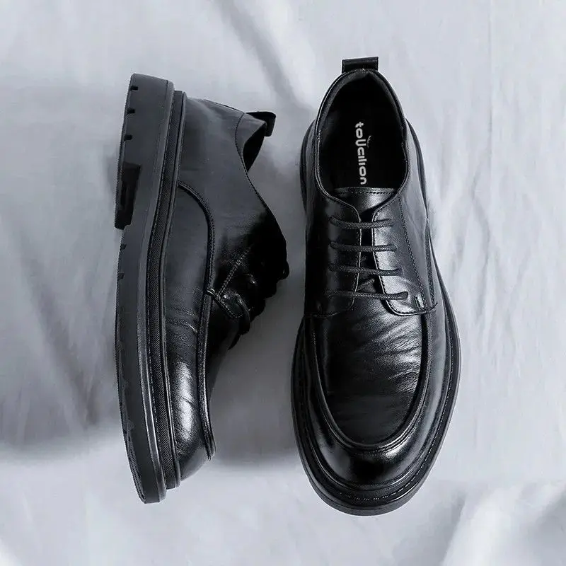 Lace Up Ronde Neus Leren Heren - Men'S Shoes Clearance Sale recensie en prijs