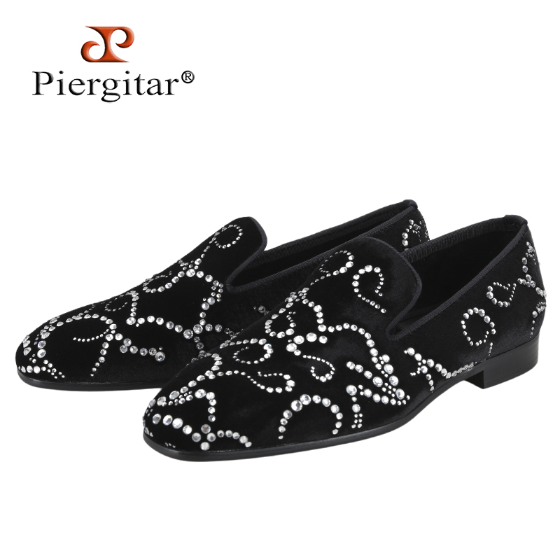 Piergitar Zwart Fluweel En Oct - Men Shoes Red Bottom recensie en prijs
