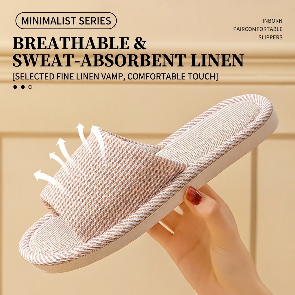 Ademende linnen pantoffels voo - Men Shoes Size To Women recensie en prijs